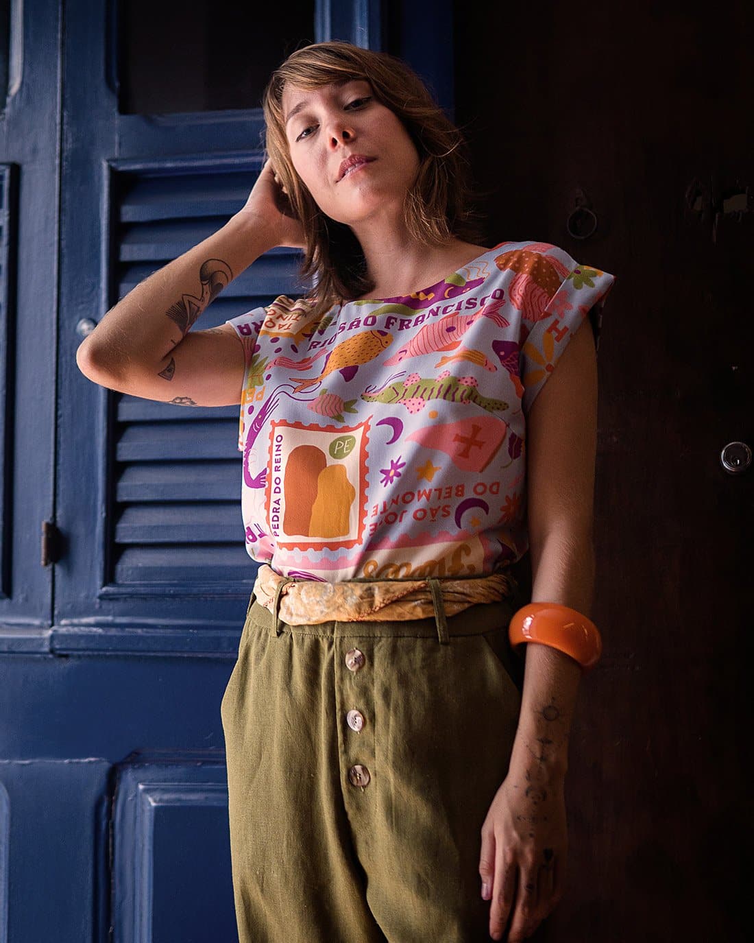 Blusa Canoa | Viajo porque Preciso