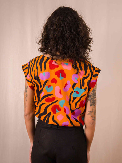 Blusa Canoa | Animal Print