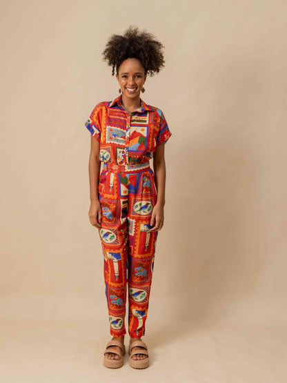 BLUSA BOTÕES | SELO POSTAL VERMELHO