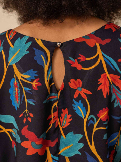 BLUSA BUFANTE | PAPEL DE PAREDE CHINÊS
