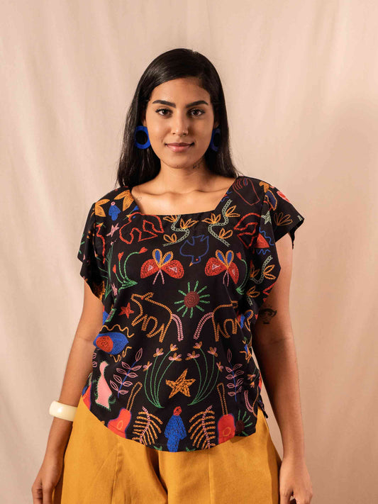 BLUSA JULIA | LINHAS DE VIOLETA