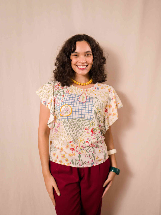 Blusa Cris | Jardim