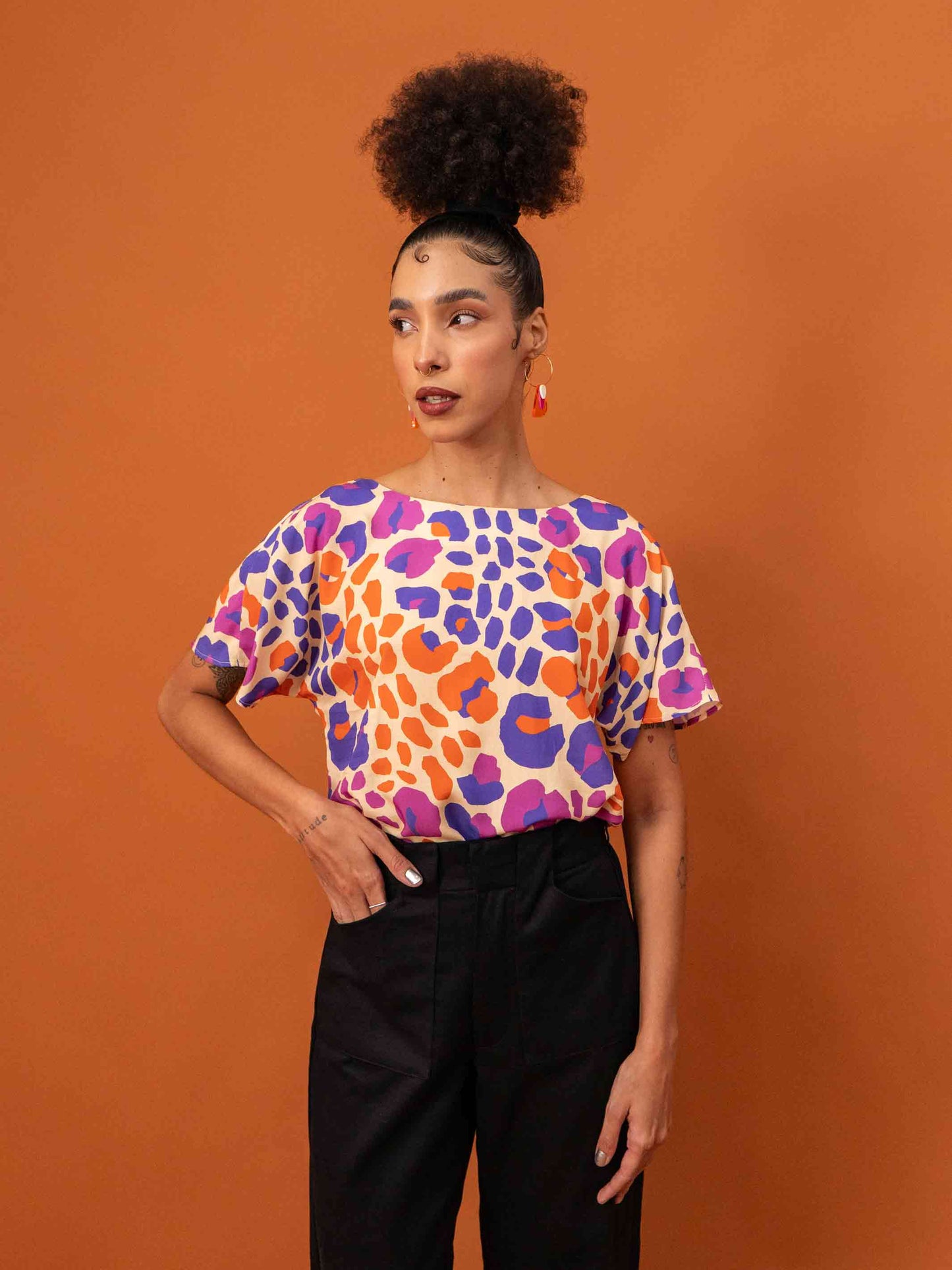 Blusa aurora | Onça pintada Off
