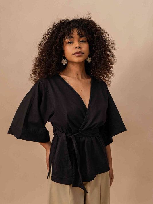 BLUSA KIMONO | ALGODÃO