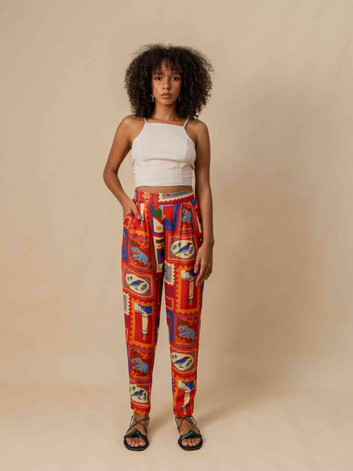 CALÇA DANI | SELO POSTAL VERMELHO