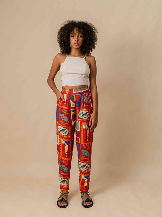 CALÇA DANI | SELO POSTAL VERMELHO