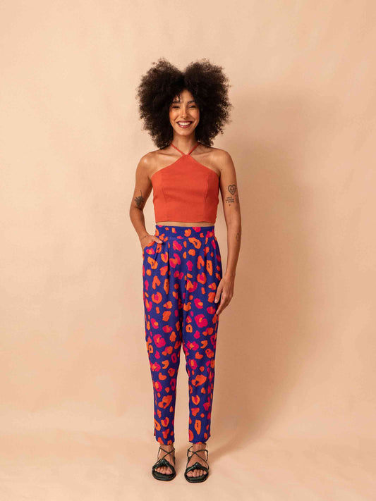 CALÇA DANI | ONCINHA AZUL