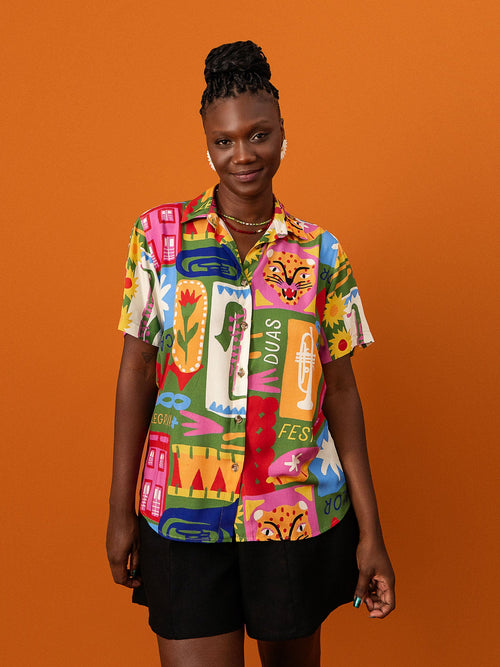 CAMISA DE BOTÃO | FOLIA