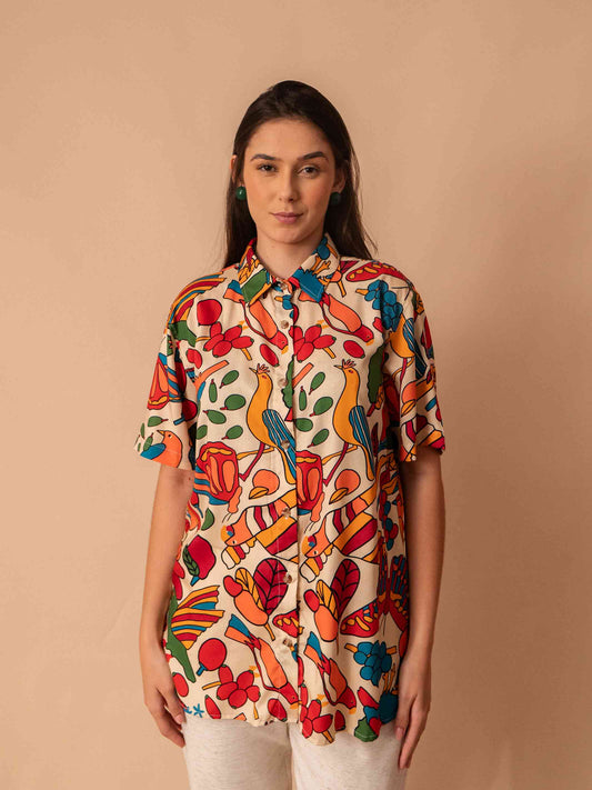 CAMISA DE BOTÃO | BICHOS DO AR