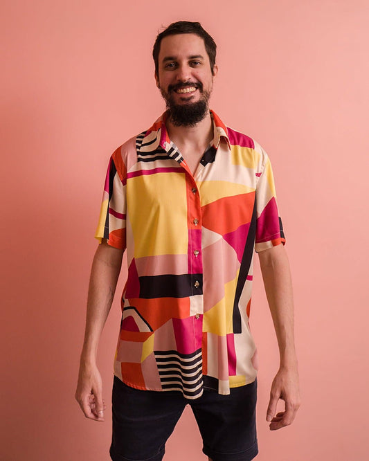 Camisa de Botão | Oitentinha Amarelo