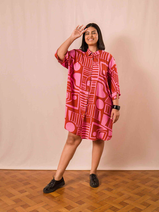 Maxi chemise curto | Calçadão
