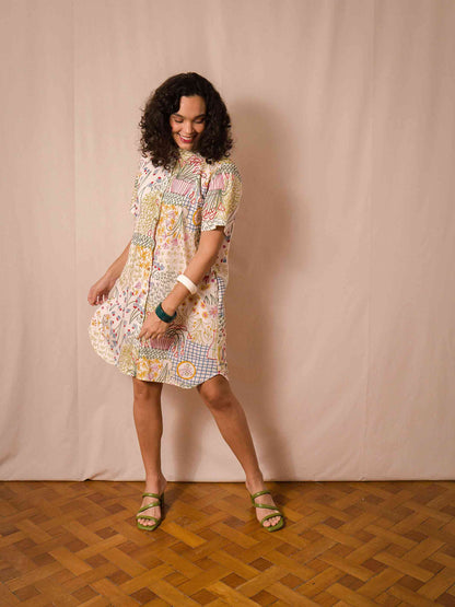 Chemise Lia curto | Jardim