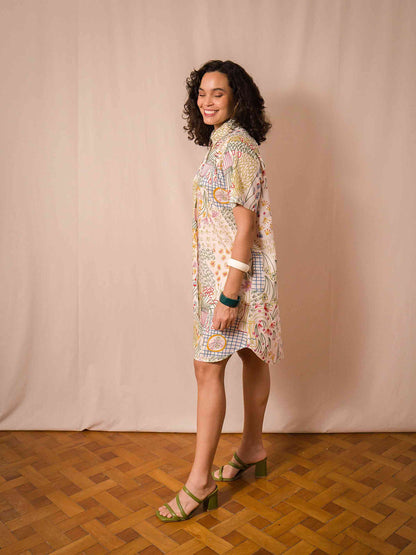 Chemise Lia curto | Jardim