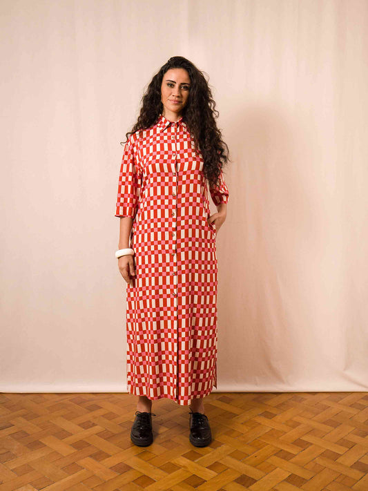 MAXI CHEMISE LONGUETE | VICHY