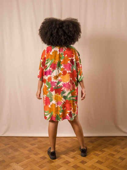 MAXI CHEMISE CURTO | CALÊNDULA