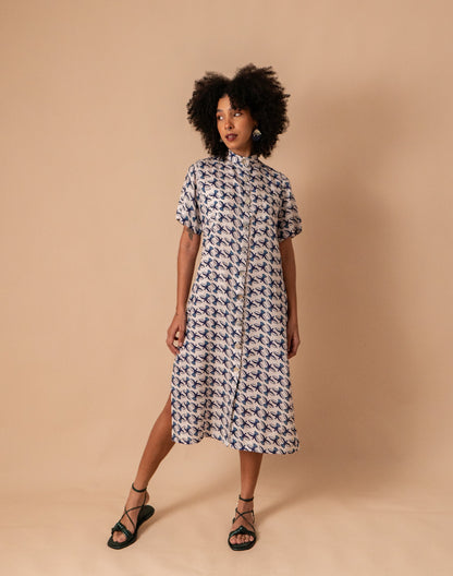 CHEMISE GOLA PADRE LINHO 100% | PÁSSAROS