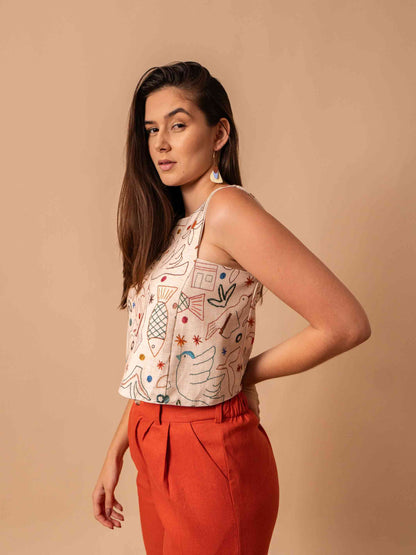 CROPPED MAYA DUPLA FACE | BORDADO