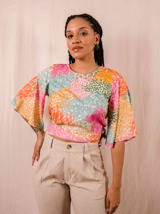Cropped Laço | Lantejoulas