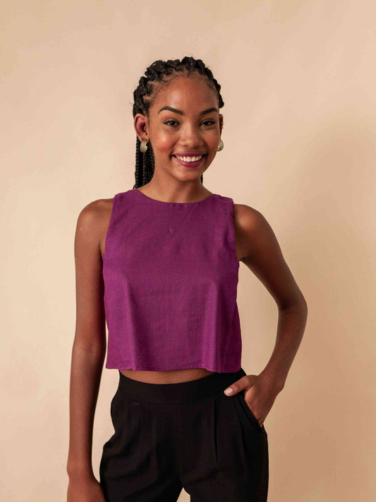 Cropped Maya | Linho