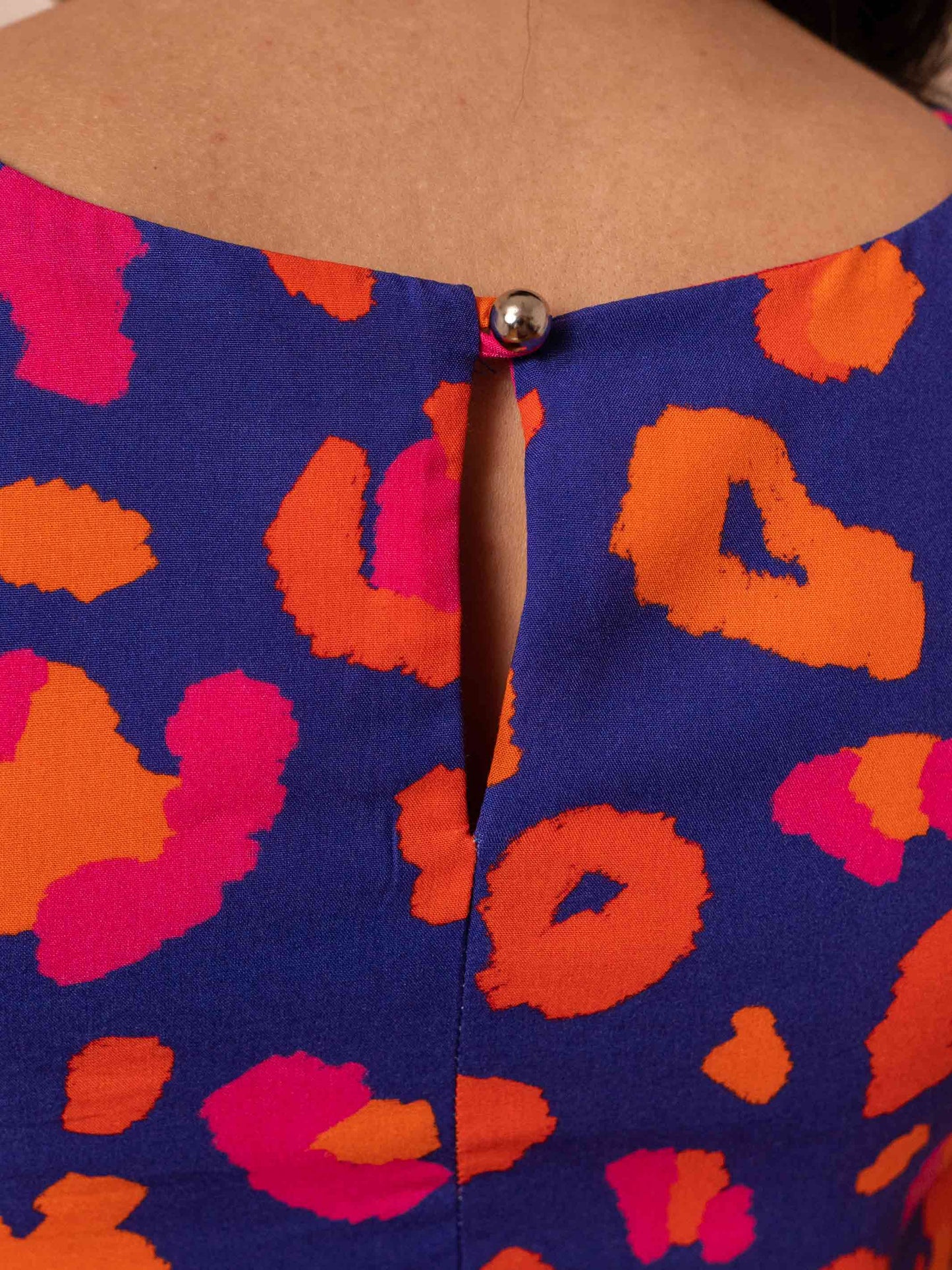 CROPPED MAYA DUPLA FACE | ONCINHA AZUL