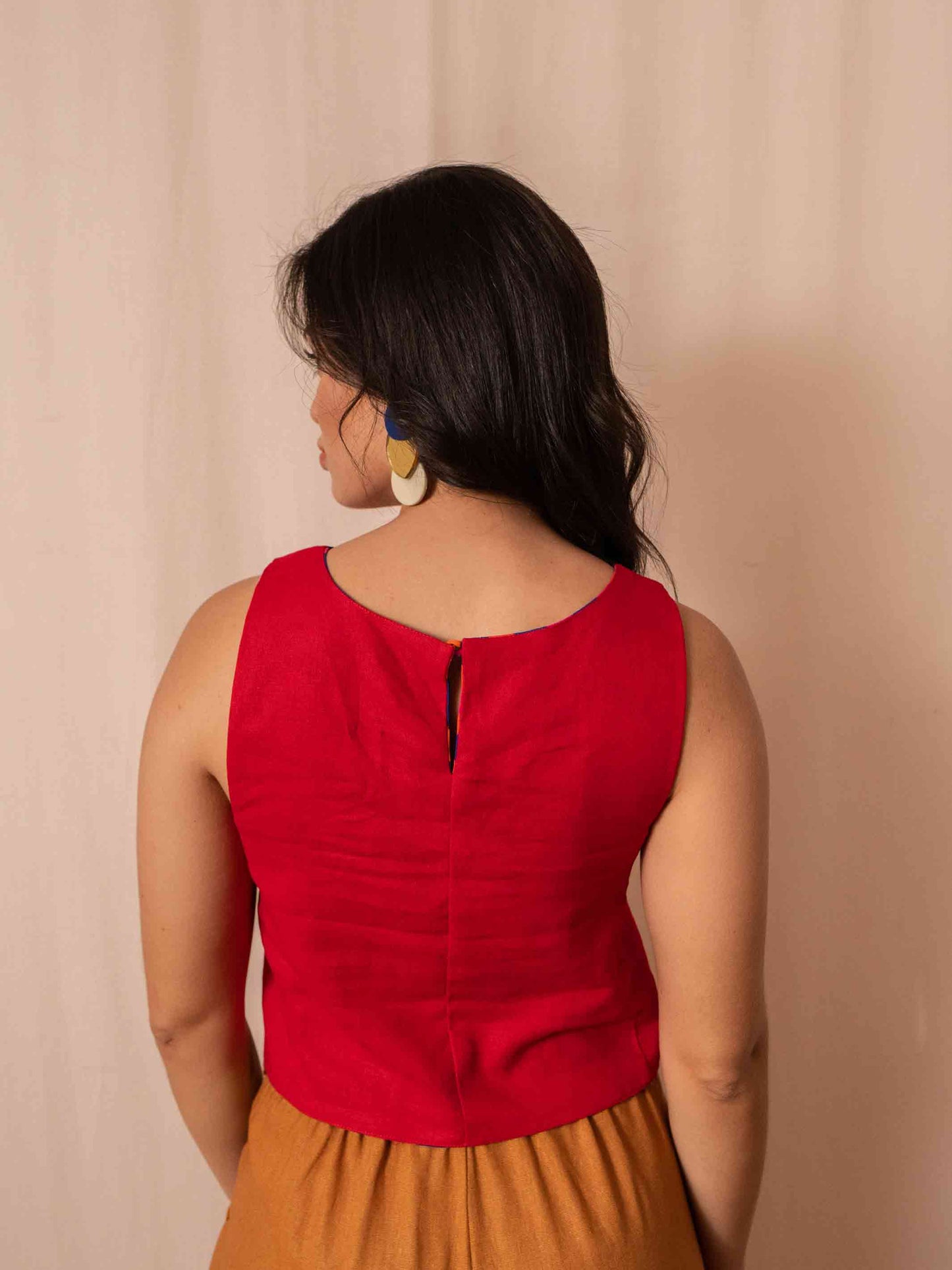 CROPPED MAYA DUPLA FACE | ONCINHA AZUL