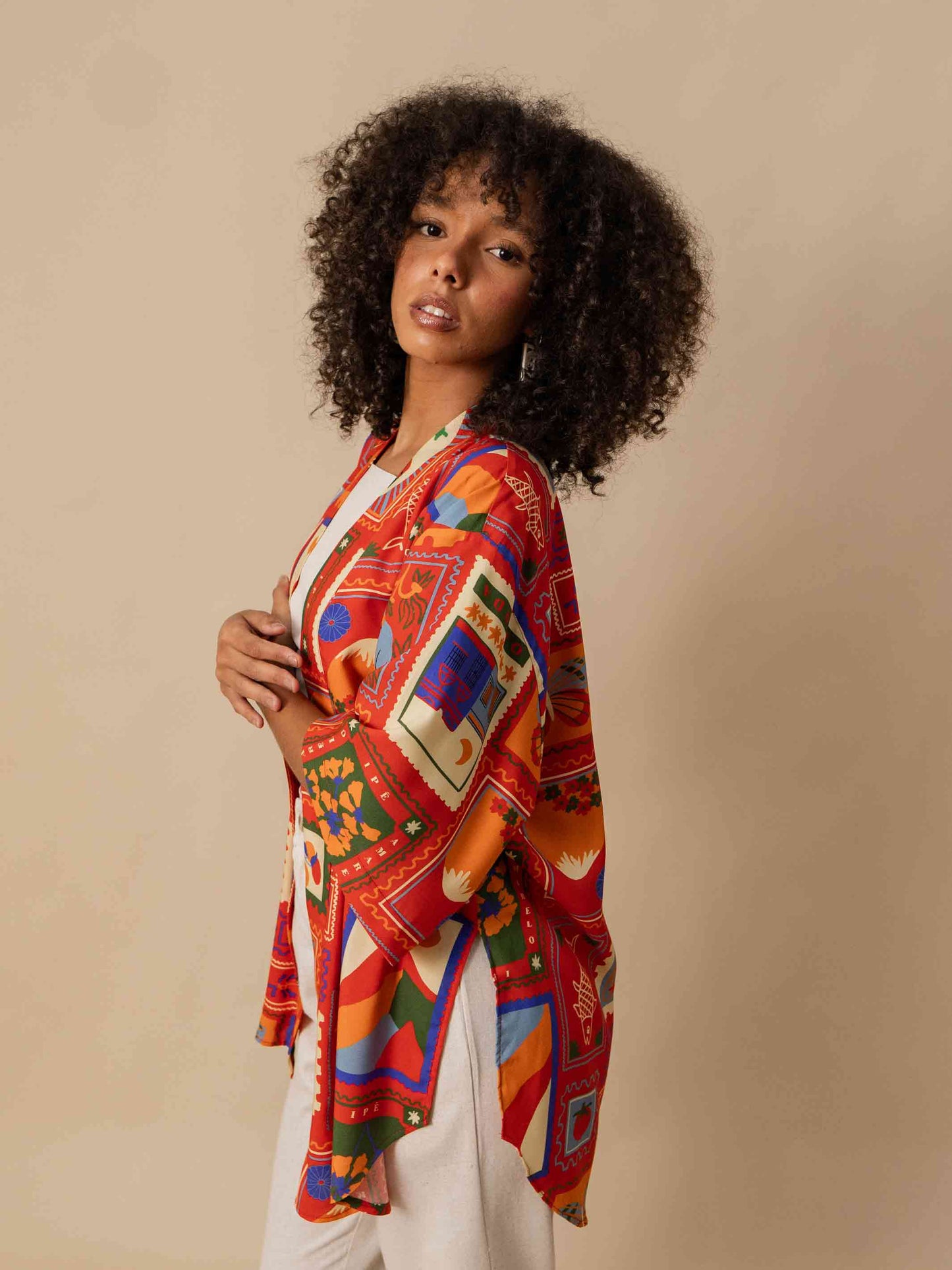 KIMONO | SELO POSTAL VERMELHO