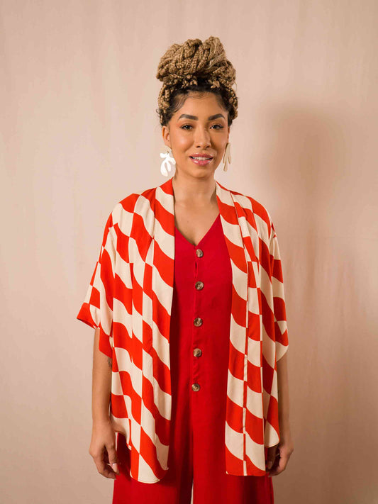 Kimono | Onda vermelha