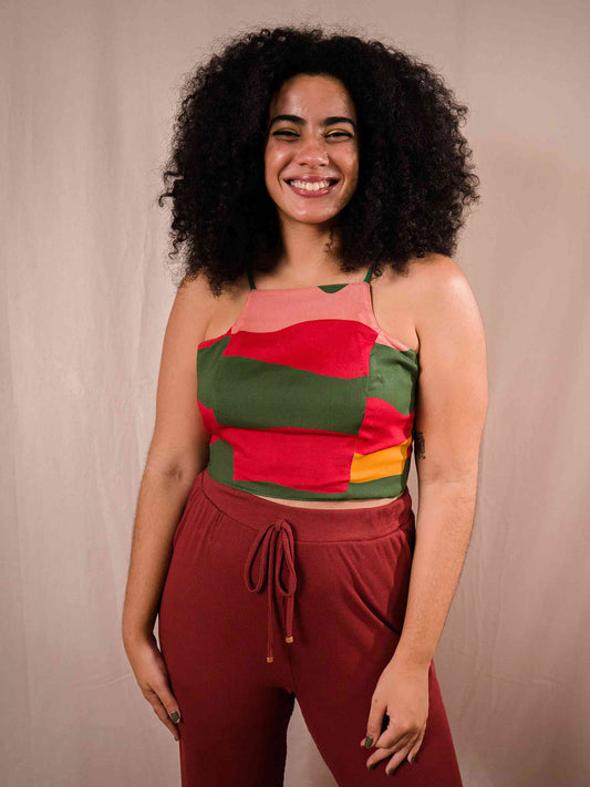 Top Laço Dupla Face | Reggae
