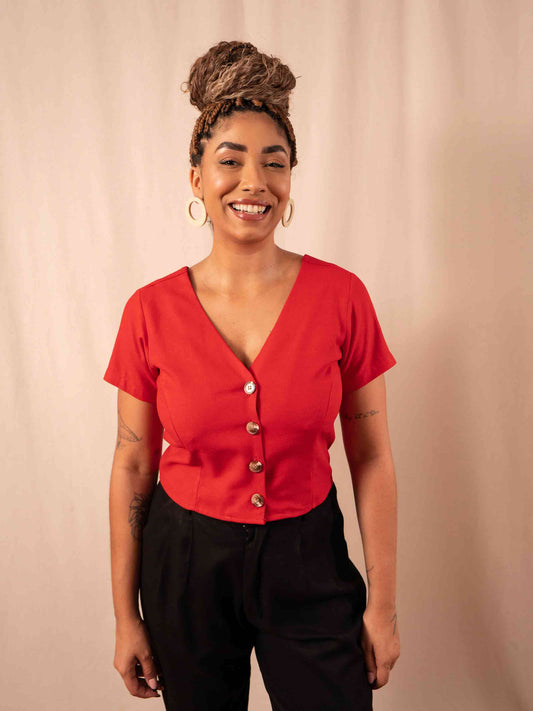 Cropped Lina | Linho
