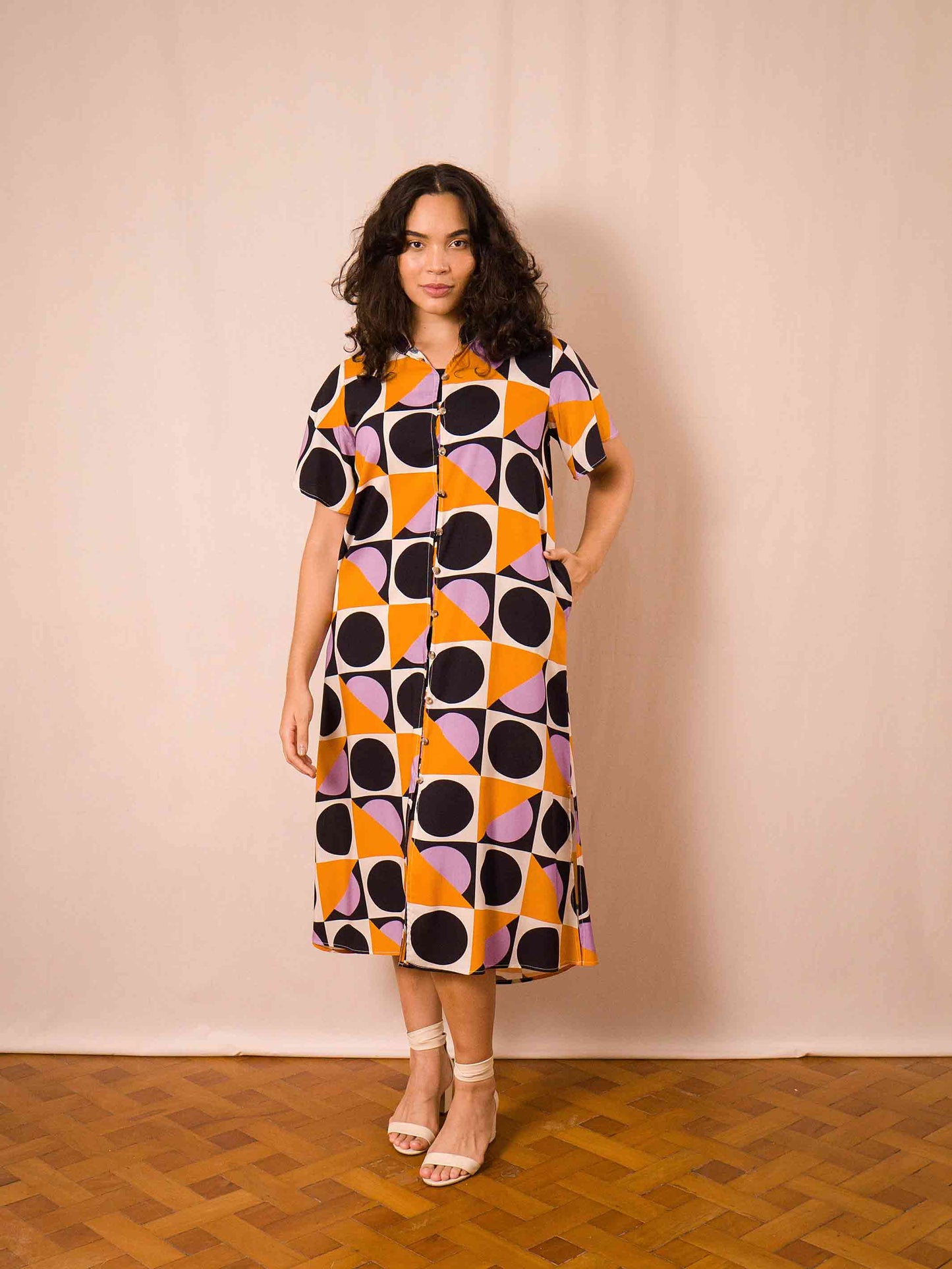 VESTIDO NIPÔNICA LONGUETE | VIENA