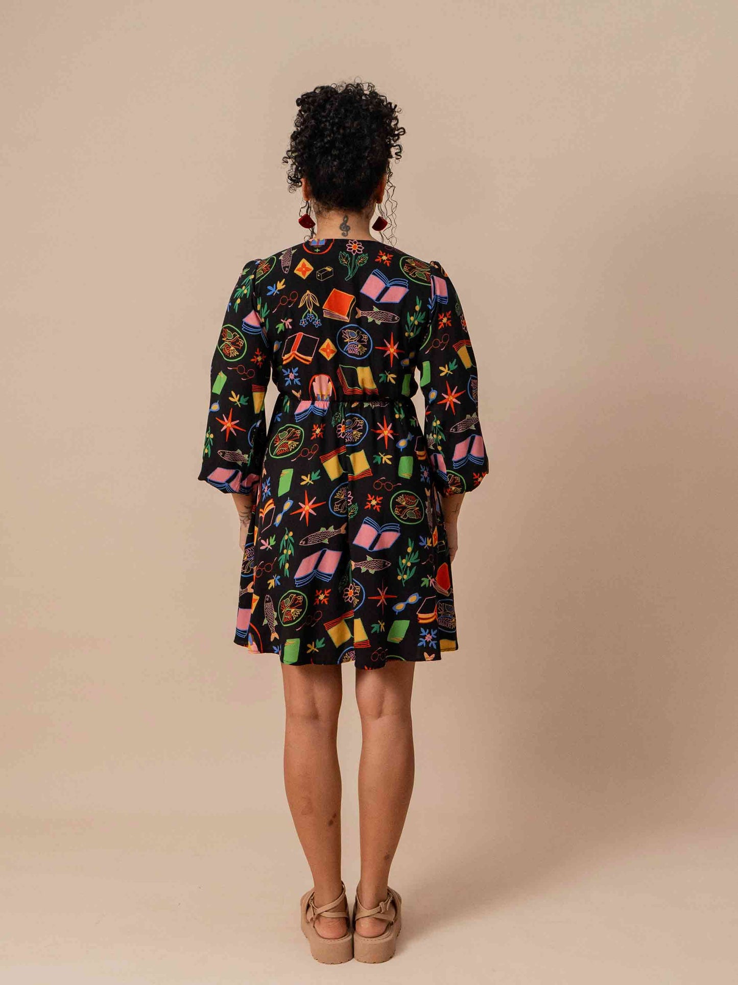 VESTIDO TRANSPASSADO CURTO | EX LIBRIS