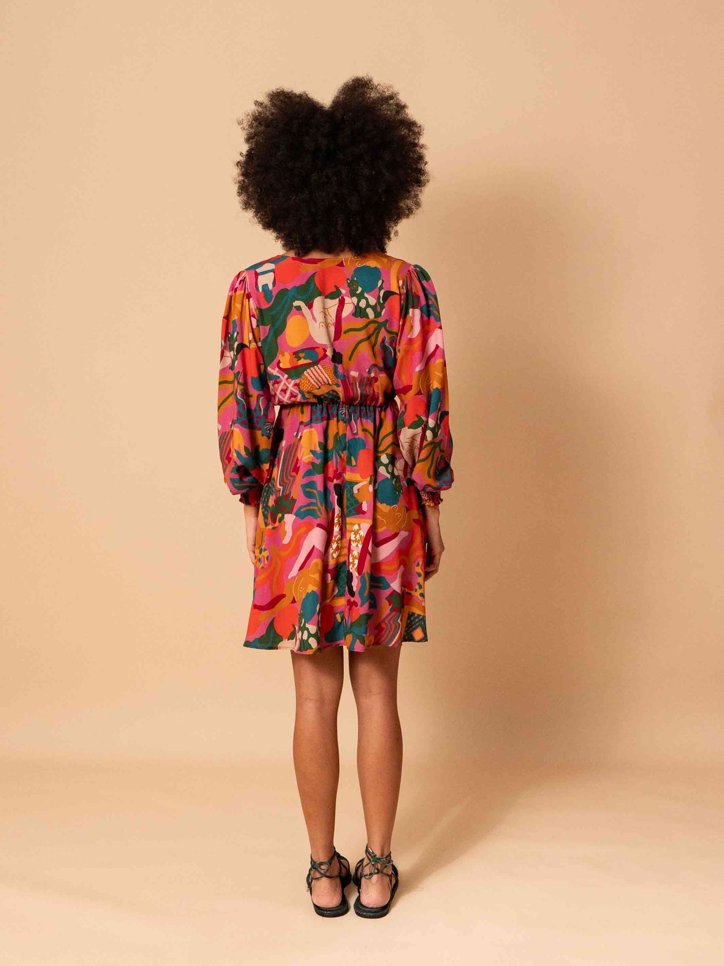 VESTIDO TRANSPASSADO CURTO | AMPARO