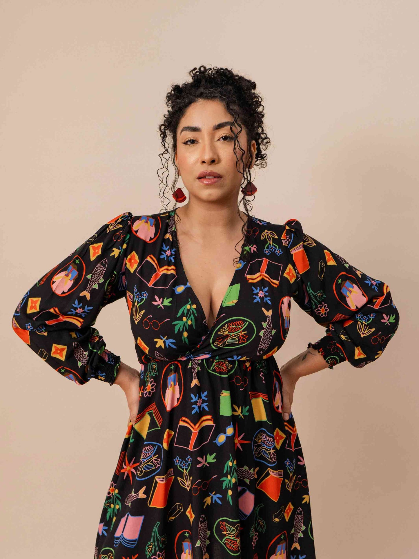 VESTIDO TRANSPASSADO CURTO | EX LIBRIS