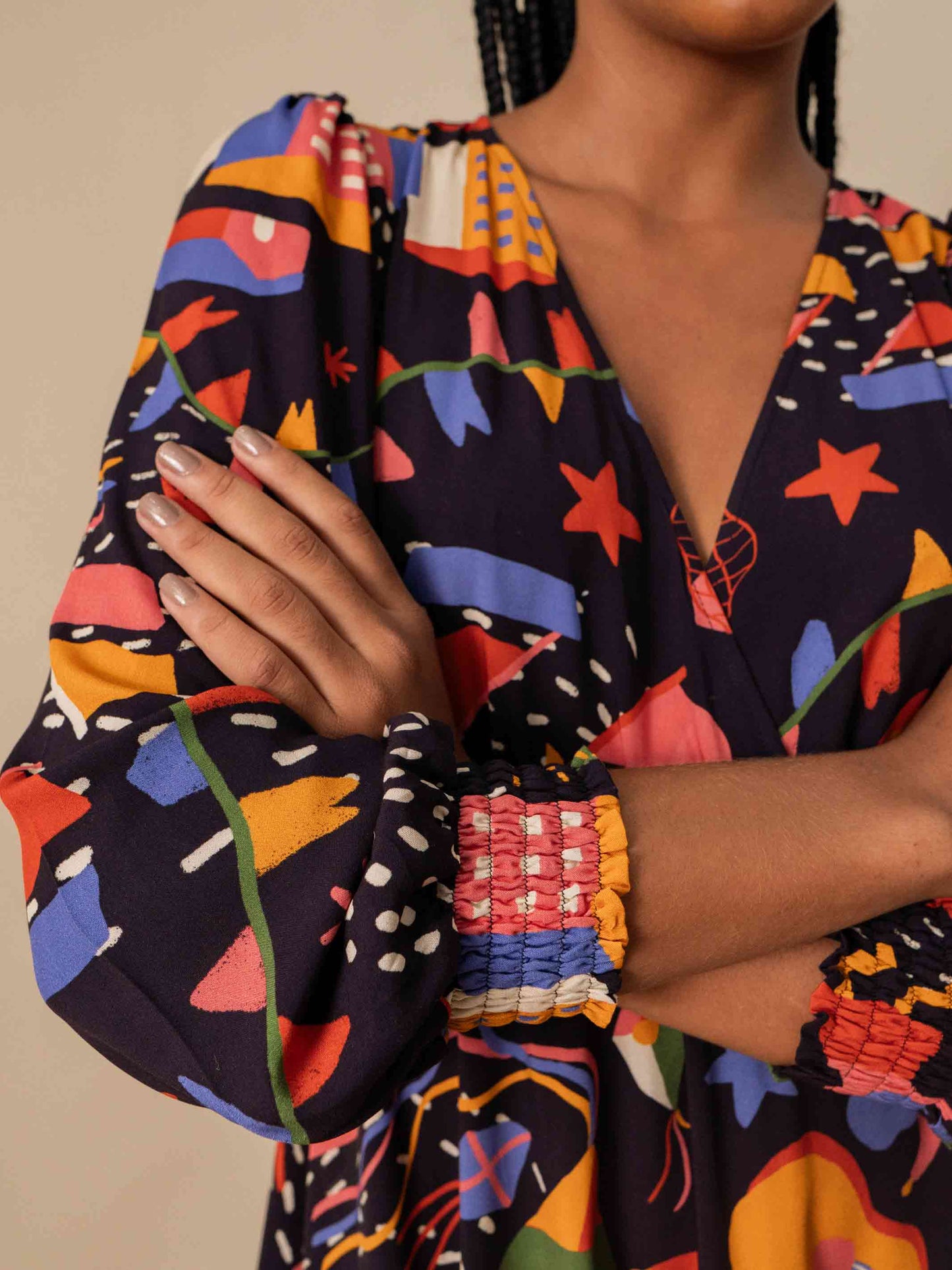 VESTIDO TRANSPASSADO CURTO | FOLGUEDO