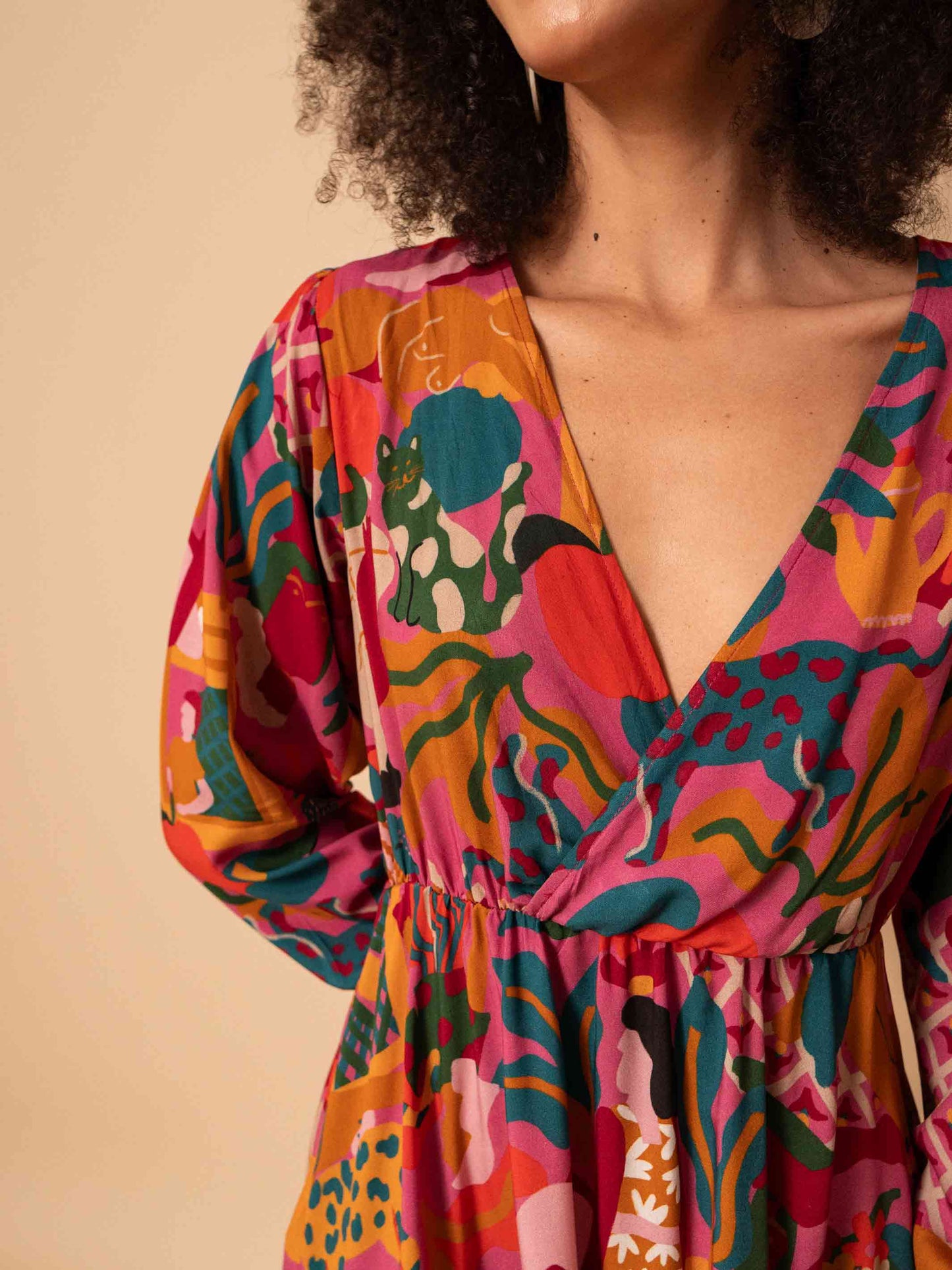 VESTIDO TRANSPASSADO CURTO | AMPARO