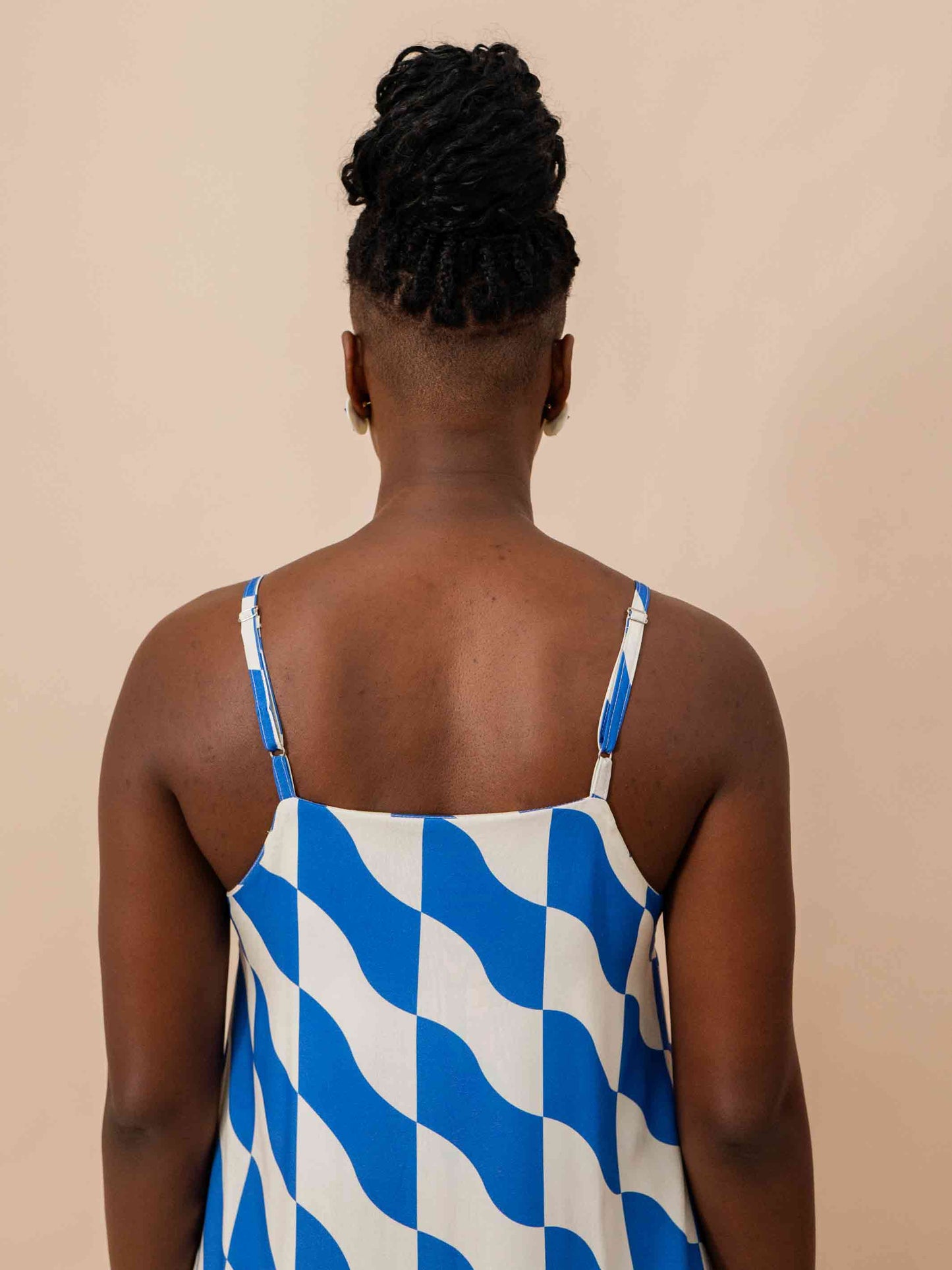 VESTIDO TRAPÉZIO | ONDAS AZUL