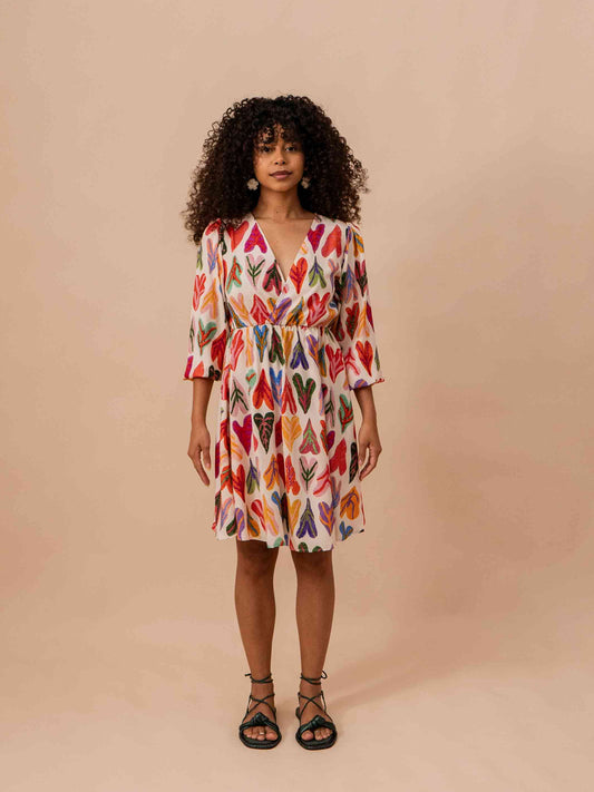 VESTIDO TRANSPASSADO CURTO | TINHORÃO
