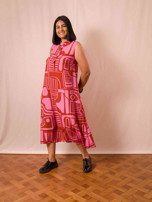 Vestido gola padre | Calçadão