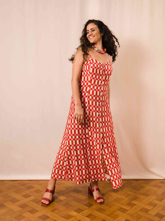 VESTIDO GIO LONGUETE | VICHY