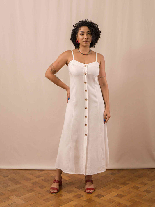 Vestido Gio Longuete | Linho