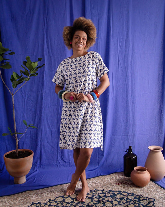 Vestido Malu Linho | Pássaros