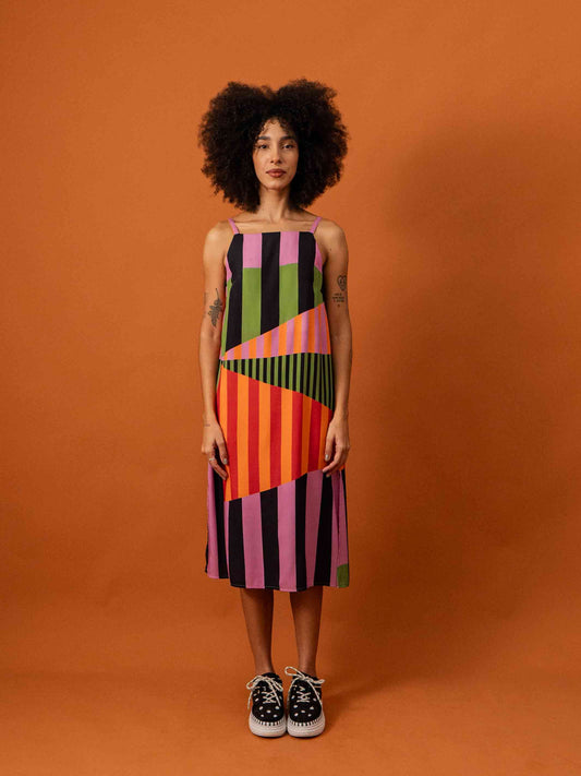 Vestido trapezio | Raios