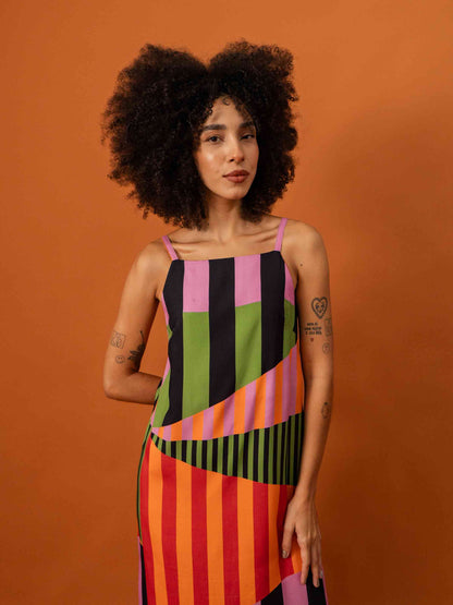 Vestido trapezio | Raios