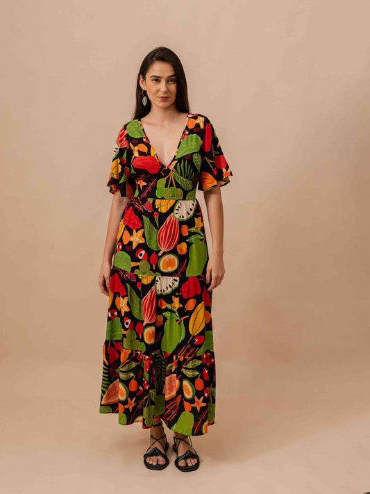 VESTIDO NINA LONGUETE | FRUTOS PRETO