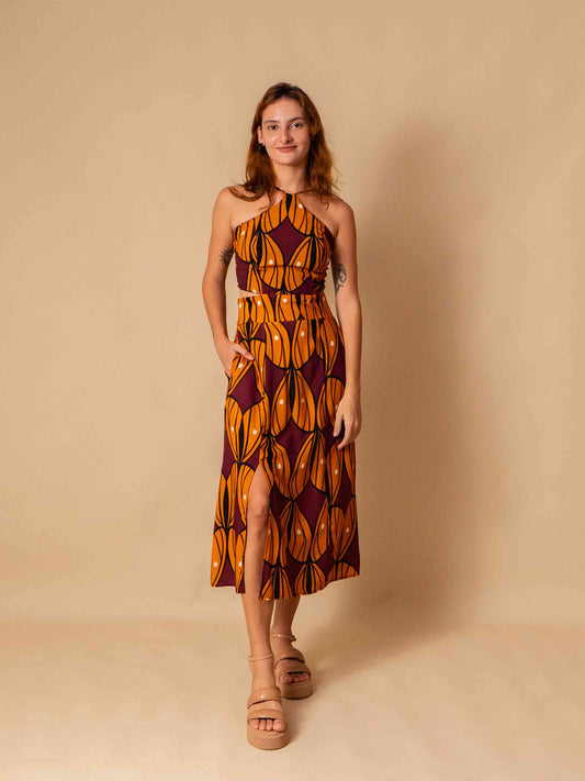 VESTIDO MARINA LONGUETE | MARIPOSA