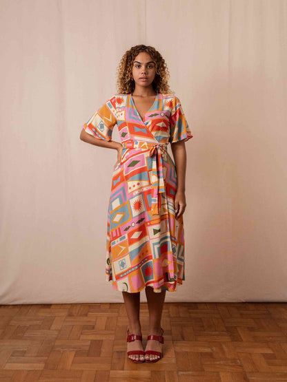 VESTIDO TRANSPASSADO | PLATIBANDAS
