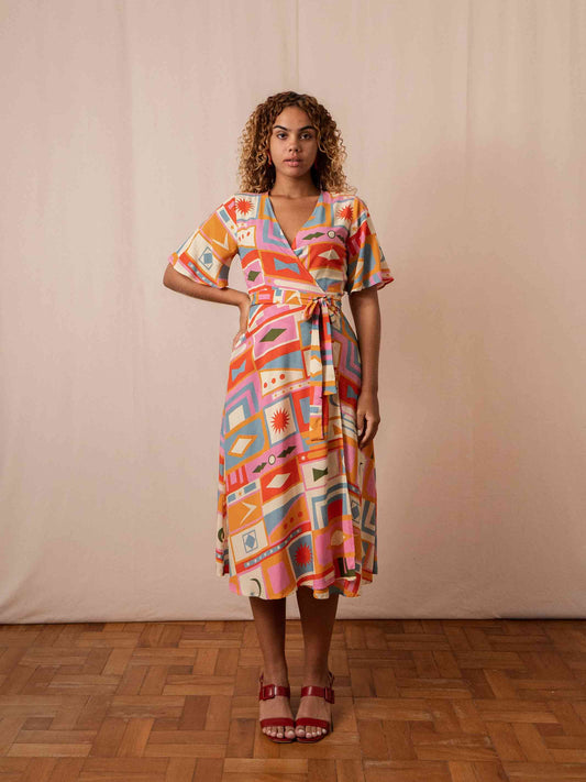 VESTIDO TRANSPASSADO | PLATIBANDAS