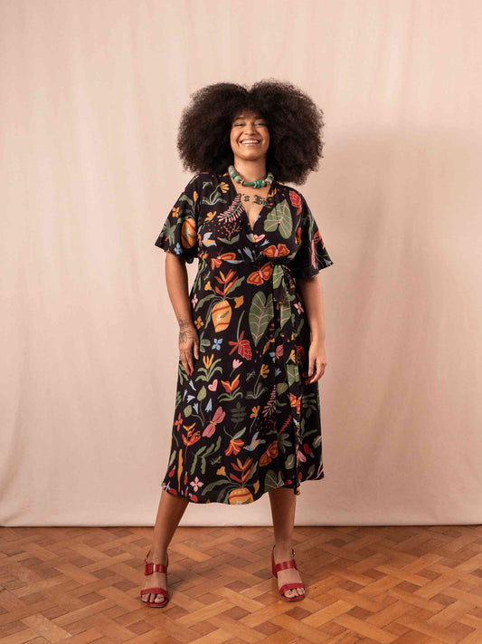 VESTIDO TRANSPASSADO | GUITA
