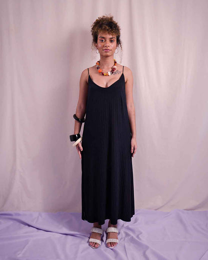 Vestido Hayla | Malha Canelada Sustentável