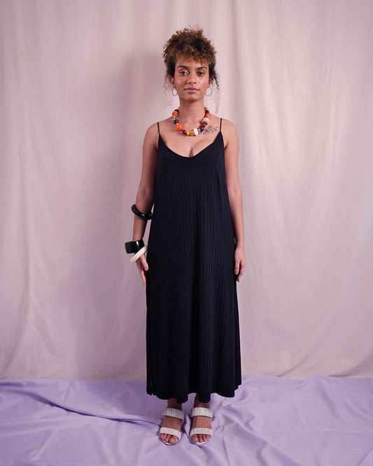 Vestido Hayla | Malha Canelada Sustentável
